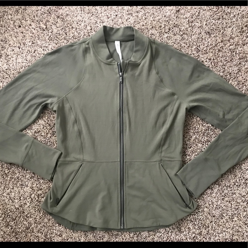 Lululemon olive jacket, sz 12